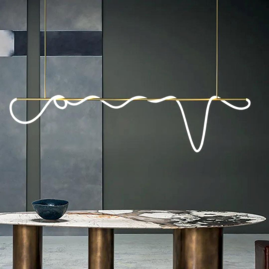 Lustre Pendente de Luxo Irregular Gênius em Led
