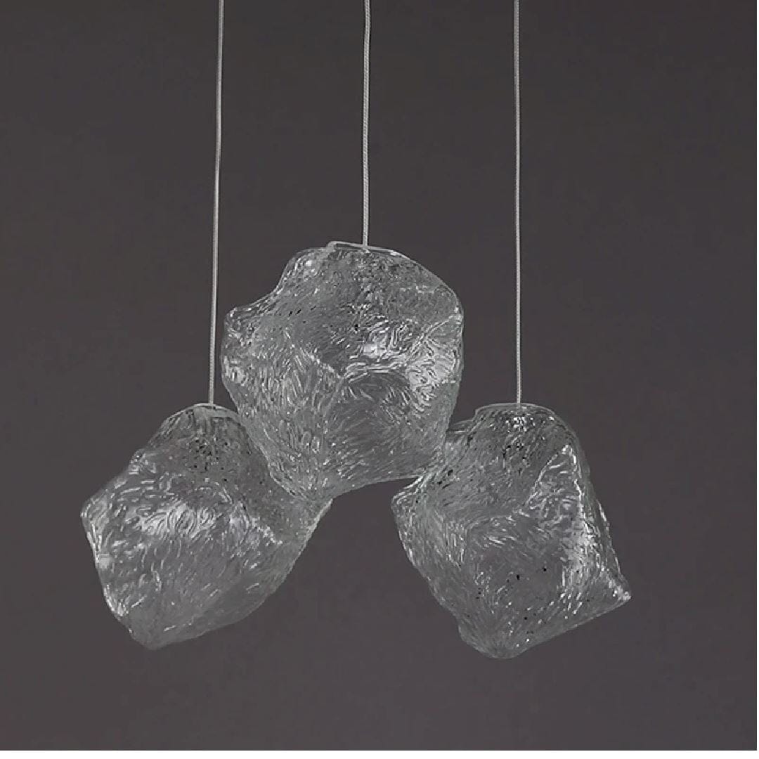 Lustre Pendente Luxuoso Cristal Elegance em Led