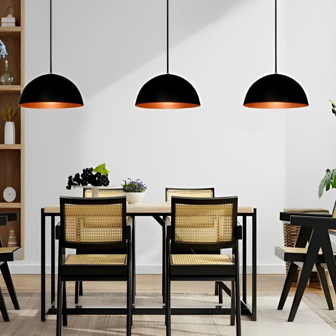 Lustre Pendente Meia Lua para Balcão Cozinha 40cm