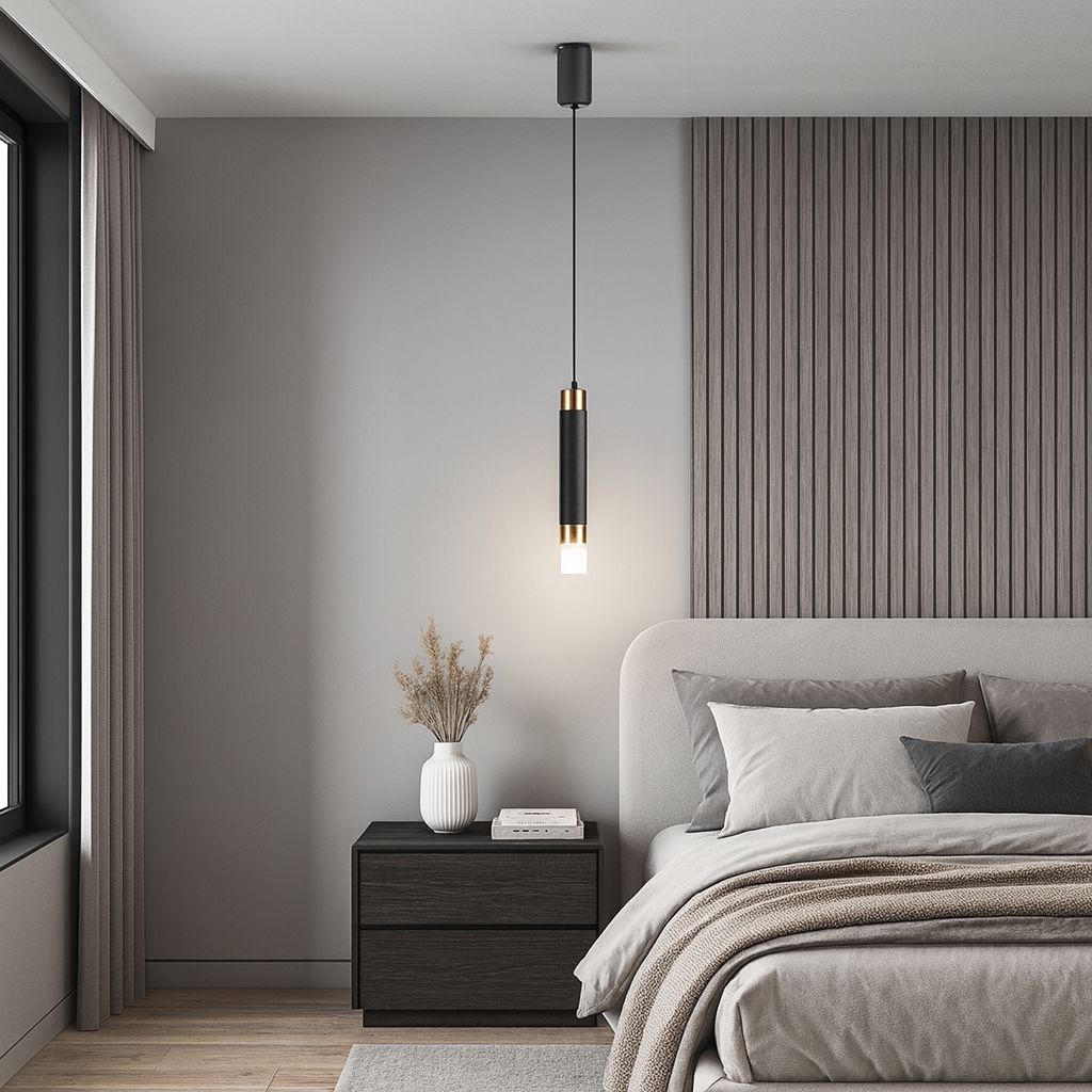 Lustre Pendente Minimalista Linear em Led