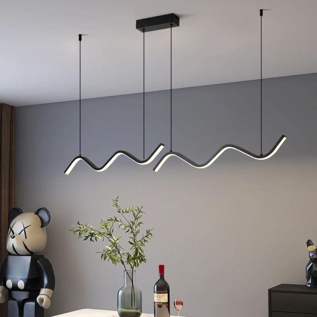 Lustre Pendente Stone Light Led para Sala Cozinha Balcão