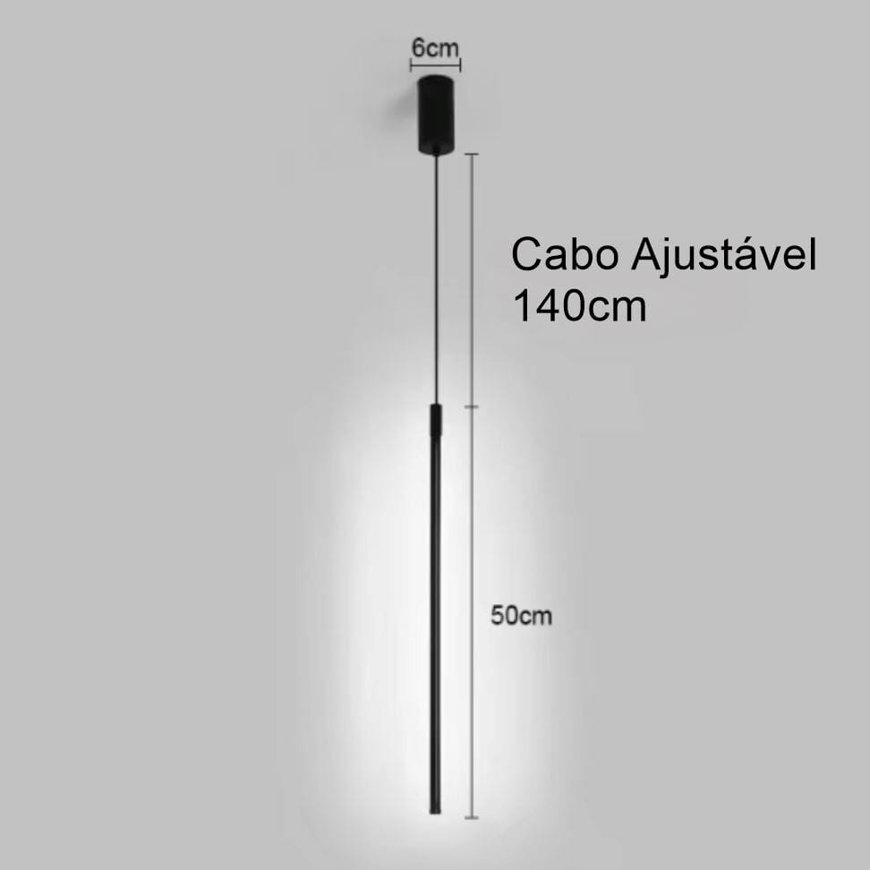 Lustre Pendente Ultra Sline em Led 50cm