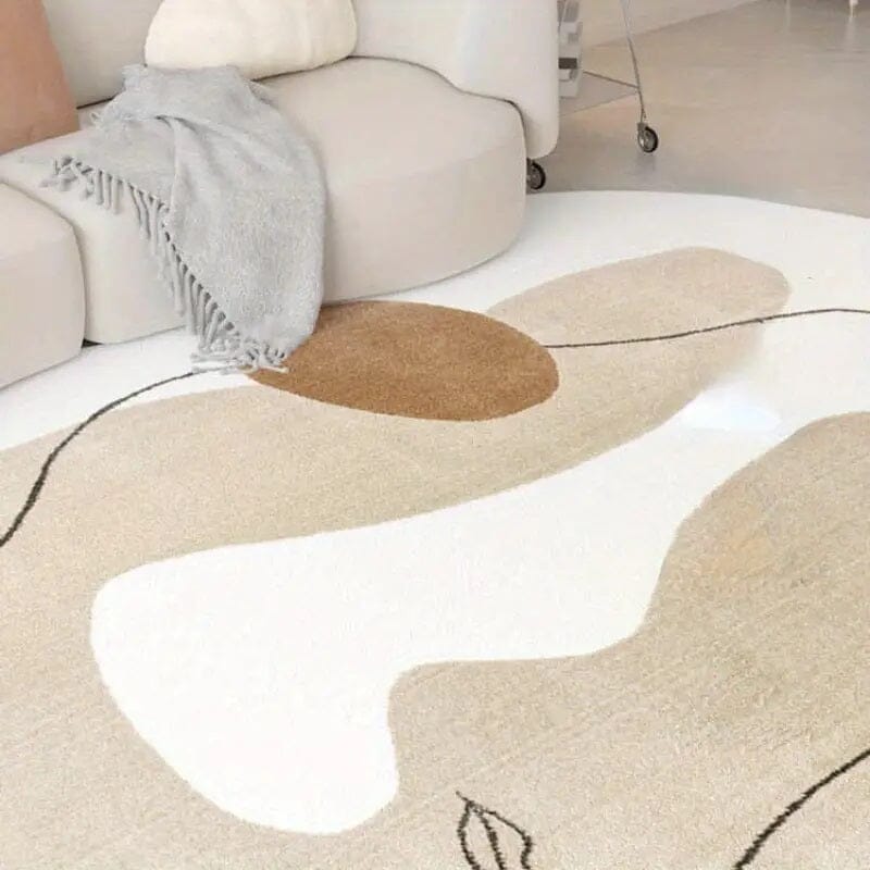 Tapete Decorativo Orgânico Abstrato Irregular para Sala - Boho Fall