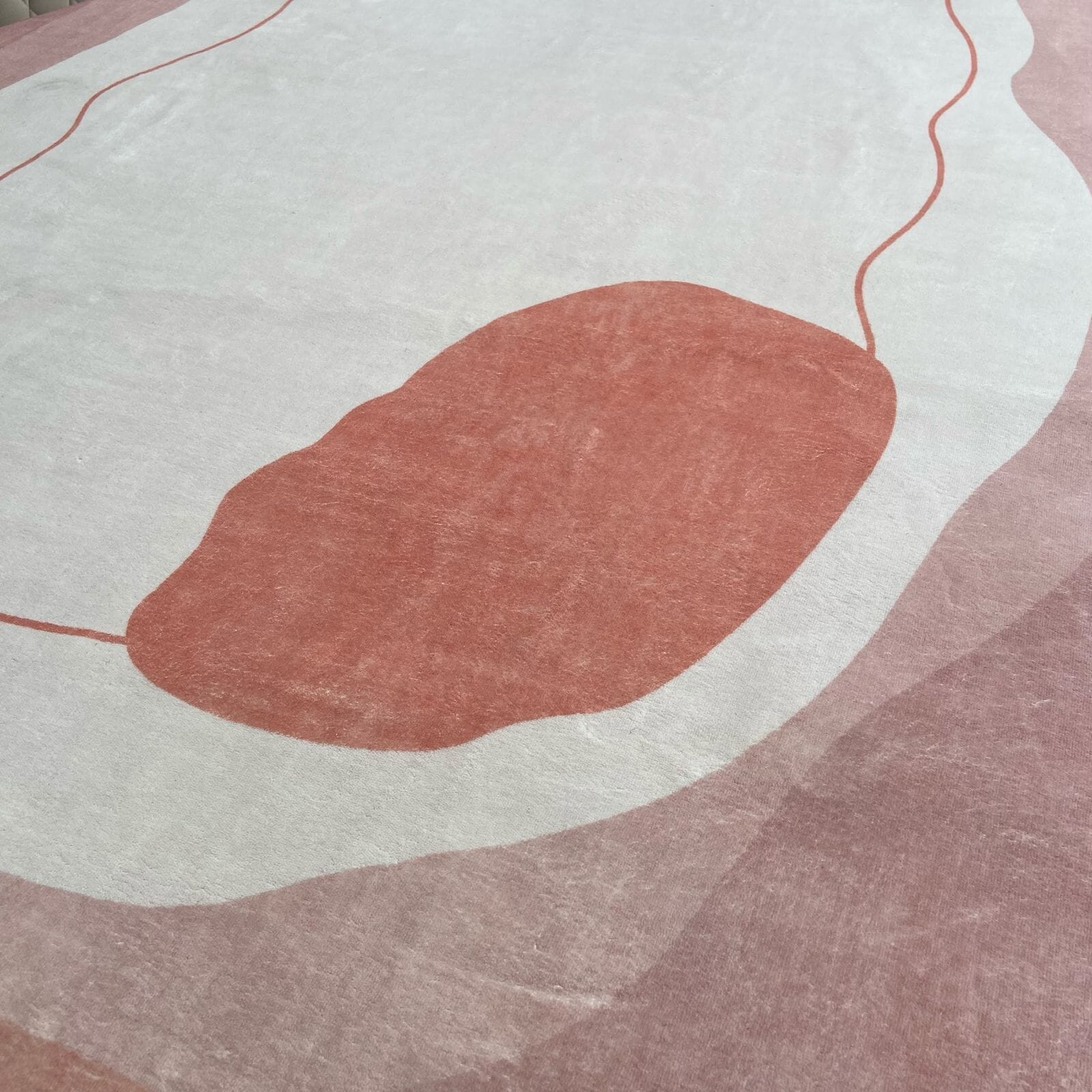 Tapete Decorativo Orgânico Abstrato Irregular para Sala - Ísis