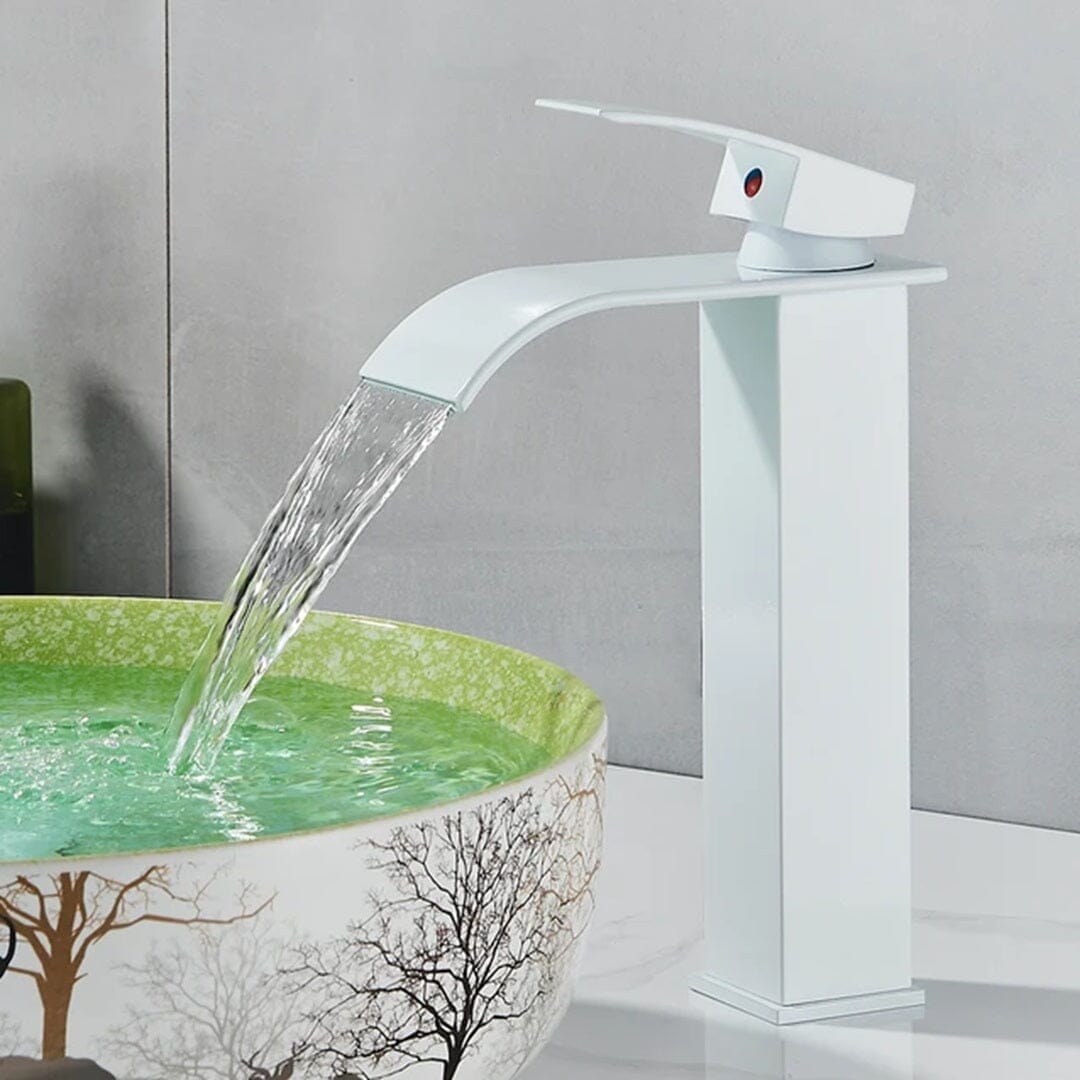 Torneira Monocomando Cascata Slim 27cm - Aço inoxidável e Água Quente e Fria