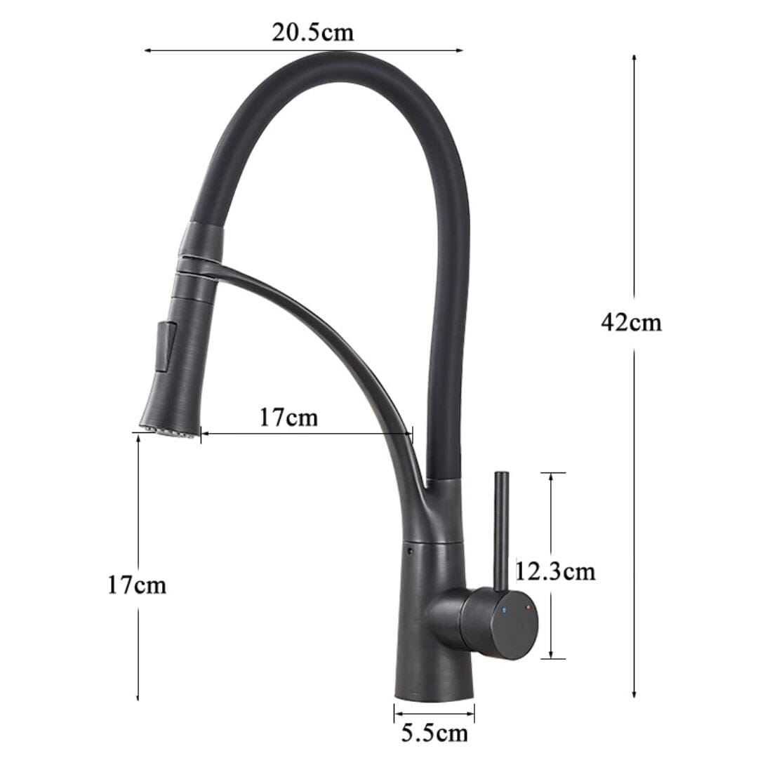 Torneira Móvel Chrome Pull Down