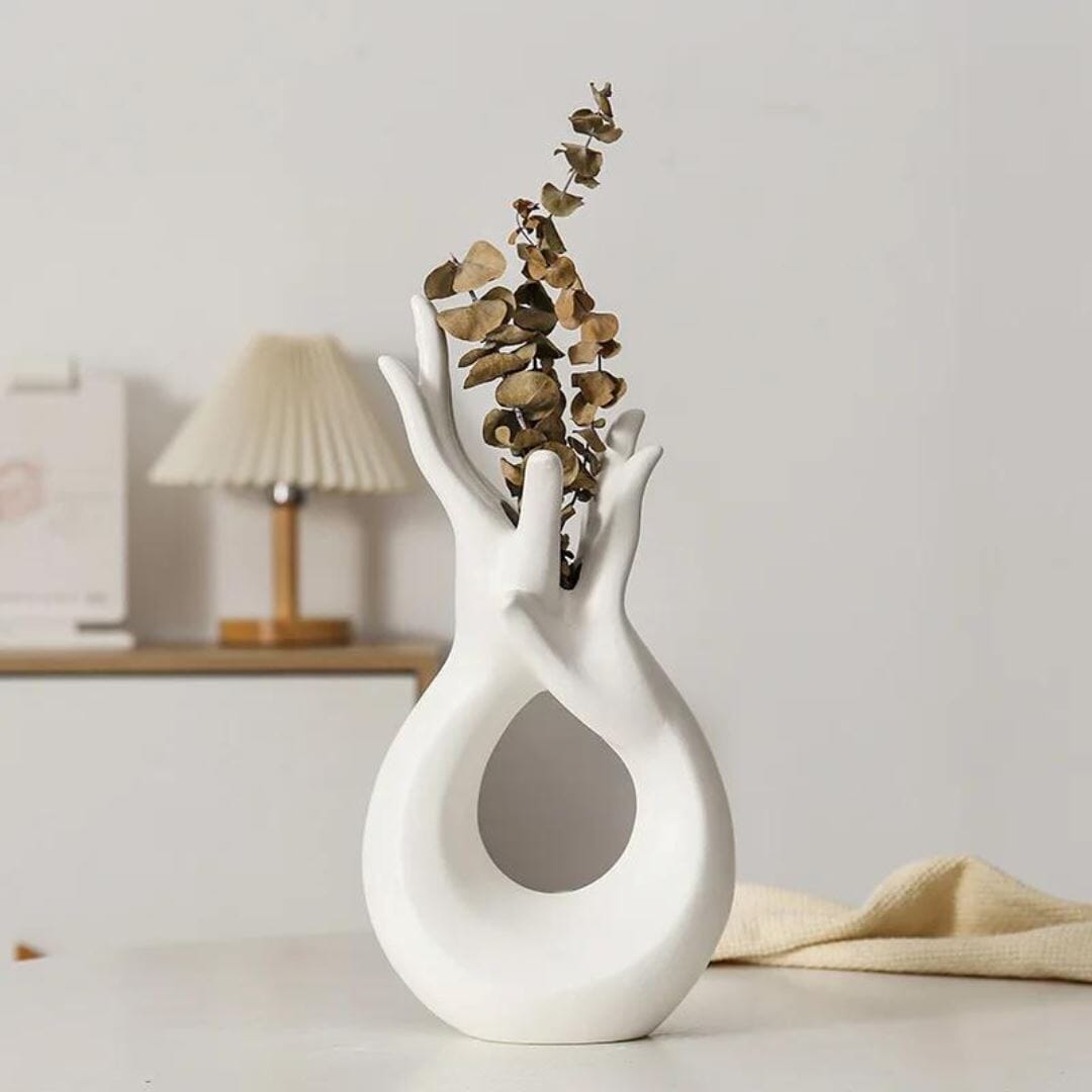 Vaso Decorativo Abstrato Hands