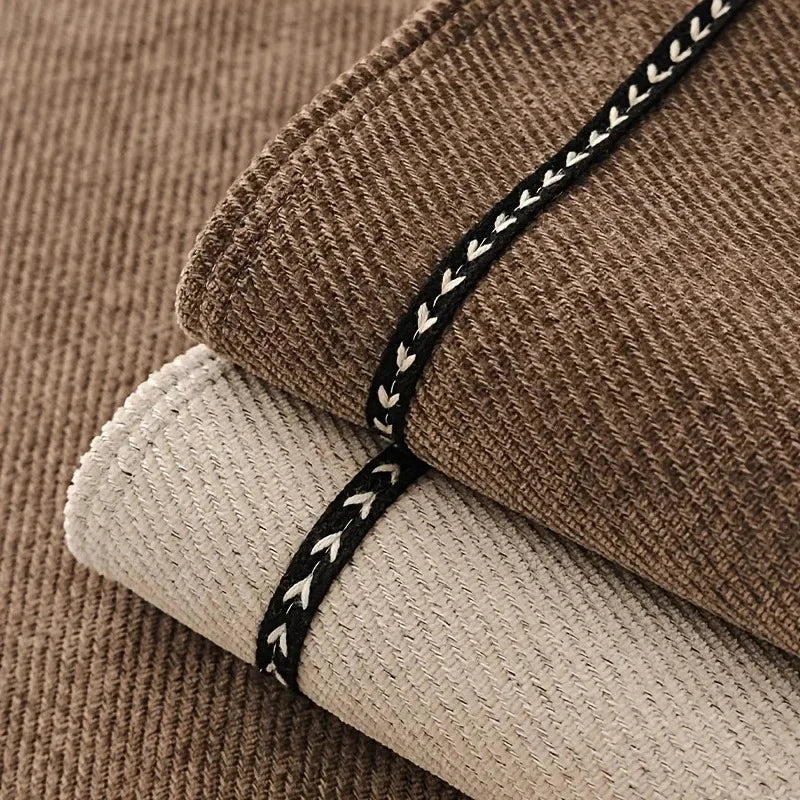 Capa de Sofá Chenille Supreme Coffee – Antiderrapante e Proteção