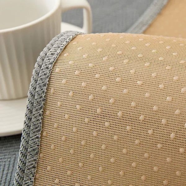 Capa de Sofá Chenille Luxo Tricot Soft Gray – Antiderrapante e Impermeável