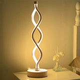 Luminária Abajur de Mesa Espiral Dupla