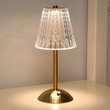 Luminária Abajur de Mesa Móvel Vintage em Acrílico Recarregável e Sem Fio