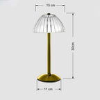 Loja Capricho Abajur - 0037 Luminária Abajur de Mesa Swin Touch em Acrílico Recarregável e Sem Fio