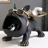 Escultura Aparador Bulldog Francês Decor Cool (Suporte Duplo)