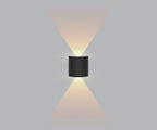 Loja Capricho Arandela 0005 Preto / 1 feixe de luz Luminária Arandela de Parede 4 Feixes de Luz para Jardim Escada