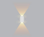 Loja Capricho Arandela 0005 Branco / 1 feixe de luz Luminária Arandela de Parede 4 Feixes de Luz para Jardim Escada
