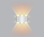 Loja Capricho Arandela 0005 Branco / 3 feixes de luz Luminária Arandela de Parede 4 Feixes de Luz para Jardim Escada