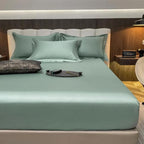 Loja Capricho Cama - 0002 Verde / Casal (180x200x30cm) Jogo de Cama Sweet Moon - 4 Peças