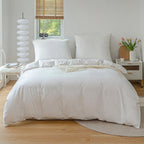 Loja Capricho Cama - 0009 Branco / 200x200cm Jogo de Cama Soft Dream - 3 Peças
