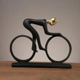 Escultura Contemporânea Abstrata Ciclista