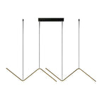 Loja Capricho Lustre - 0026 Lustre Pendente Minimalista Wave Line Led