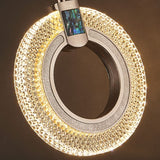 Lustre Pendente de Luxo Cristal Circular