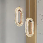 Loja Capricho Pendente - 0020 Lustre Pendente de Luxo Cristal Oval