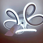 Loja Capricho Plafon - 0014 Luminária de Teto Plafon Sobrepor Flower para Quarto Sala (26cm)