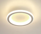 Loja Capricho Plafon - 0017 Circular / Branco / Quente Luminária de Teto Plafon Sobrepor Solari LED Interno e Externo para Quarto Sala