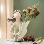 Loja Capricho Resina - 0047 Verde Escultura e Aparador de Flores Bella Butterfly (30cm)