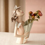 Loja Capricho Resina - 0047 Rosa Escultura e Aparador de Flores Bella Butterfly (30cm)