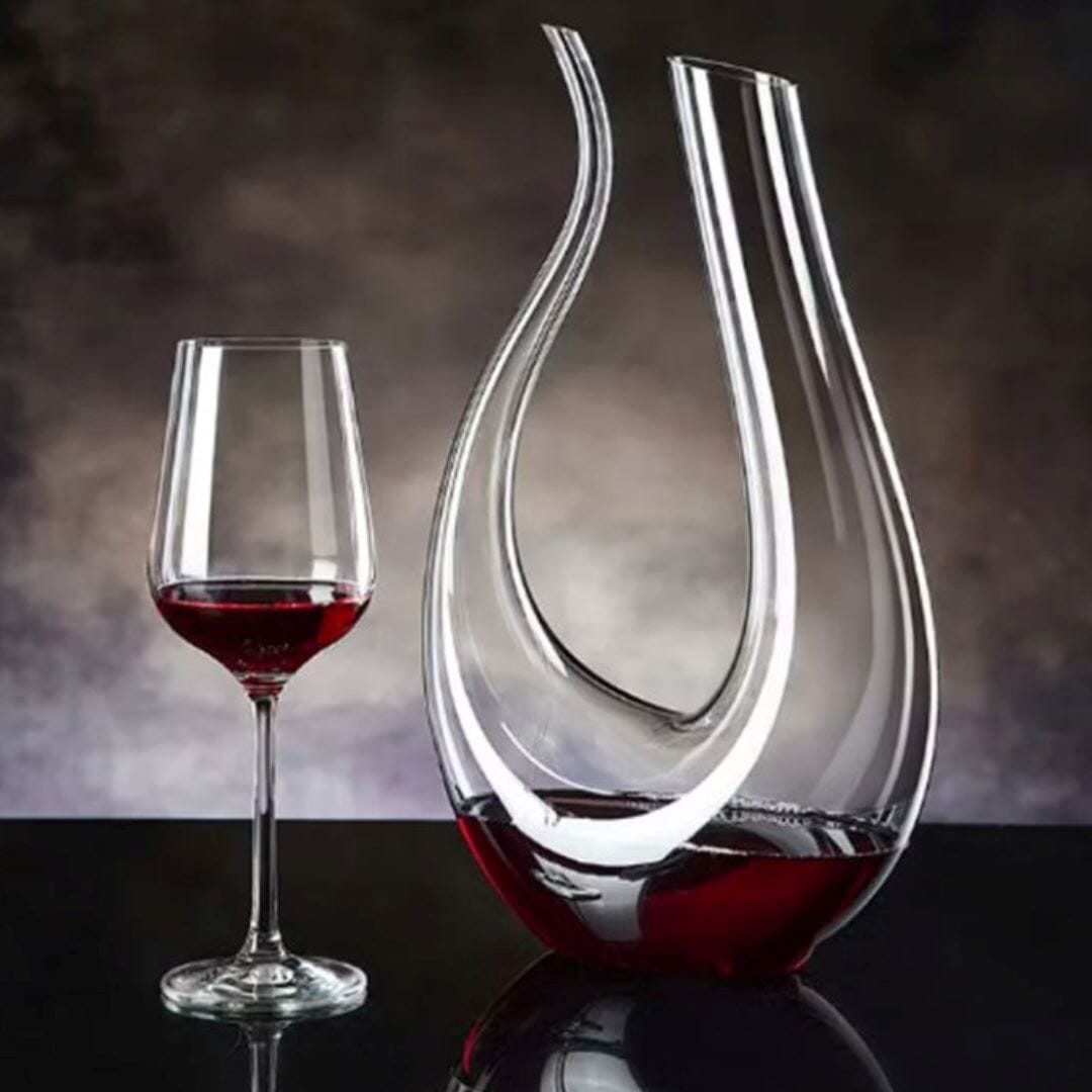 Decanter De Vinho Swan Cristal Jarra em U