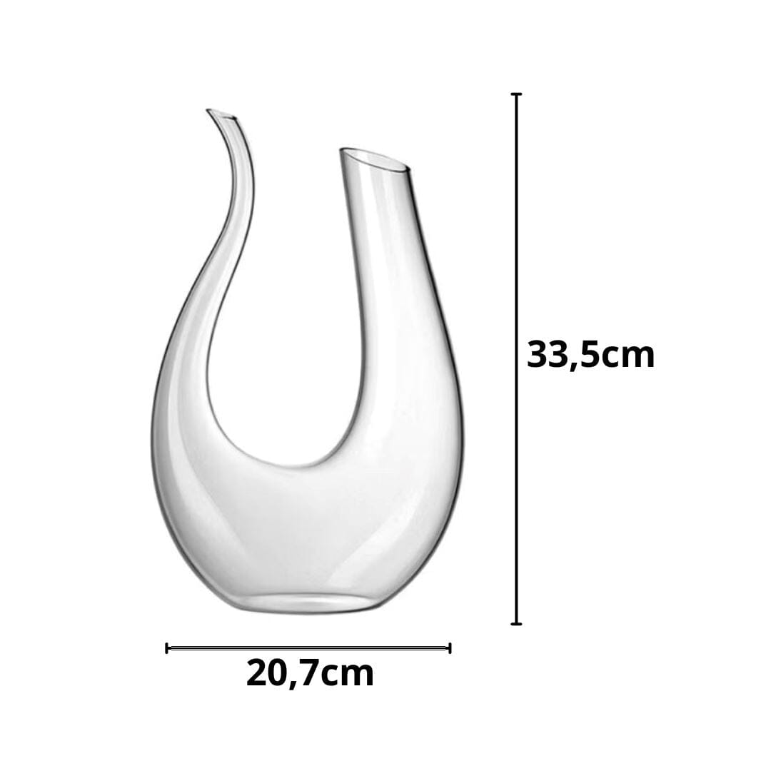 Decanter De Vinho Swan Cristal Jarra em U