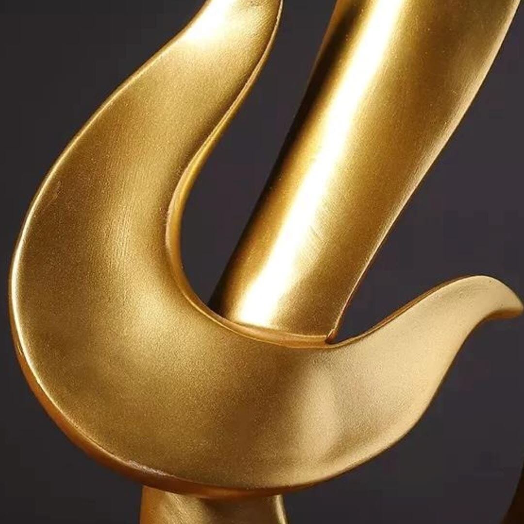 Escultura Abstrata Art Flame Decor