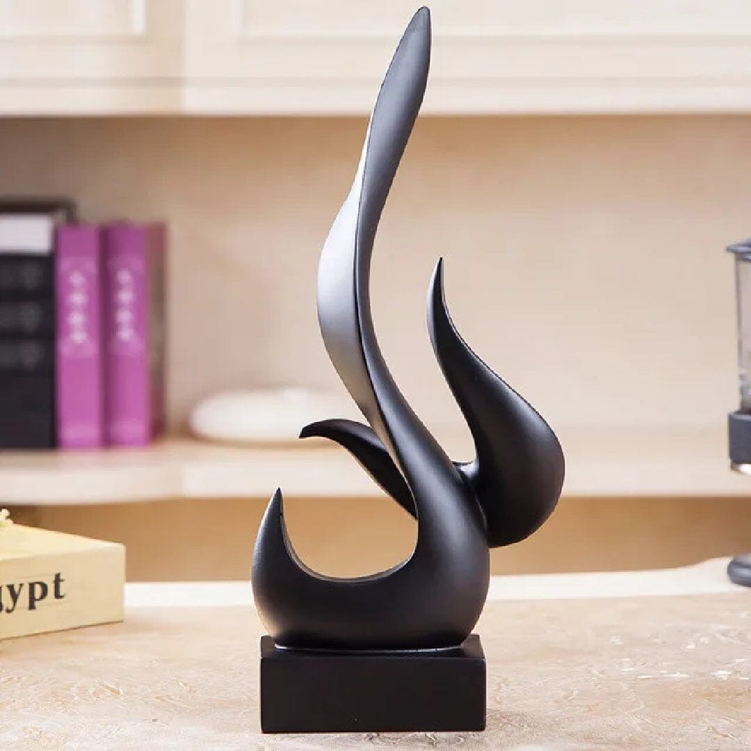 Escultura Abstrata Art Flame Decor