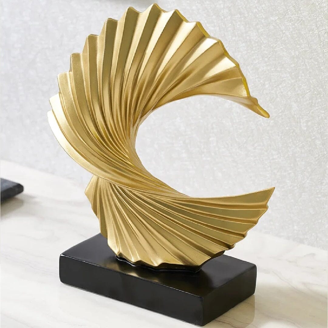 Escultura Abstrata Minimalista Luxus em Resina