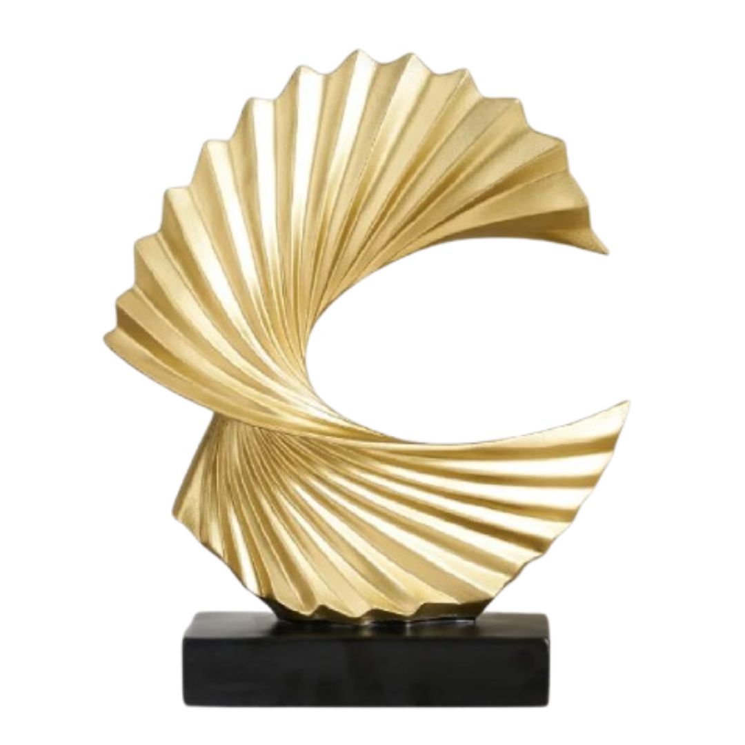 Escultura Abstrata Minimalista Luxus em Resina