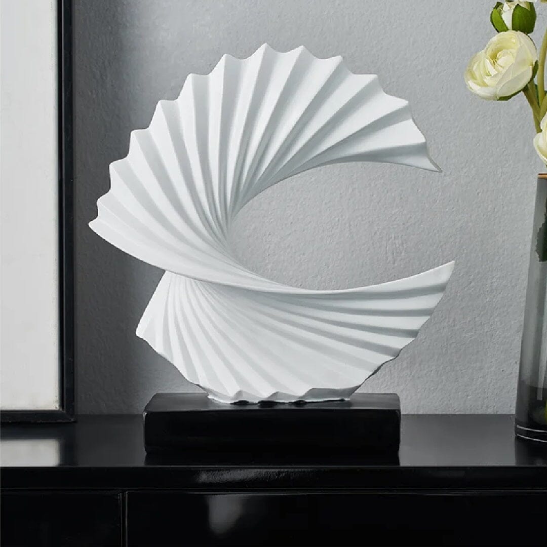 Escultura Abstrata Minimalista Luxus em Resina