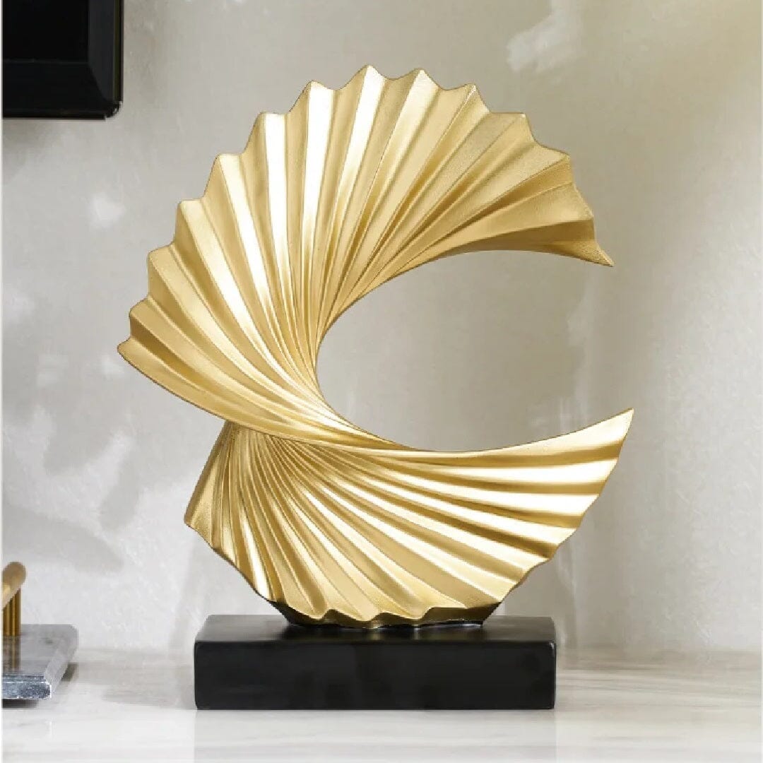 Escultura Abstrata Minimalista Luxus em Resina