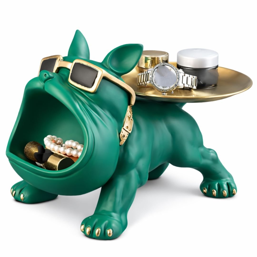 Escultura Aparador Bulldog Francês Decor Cool (Suporte Duplo) - Decors