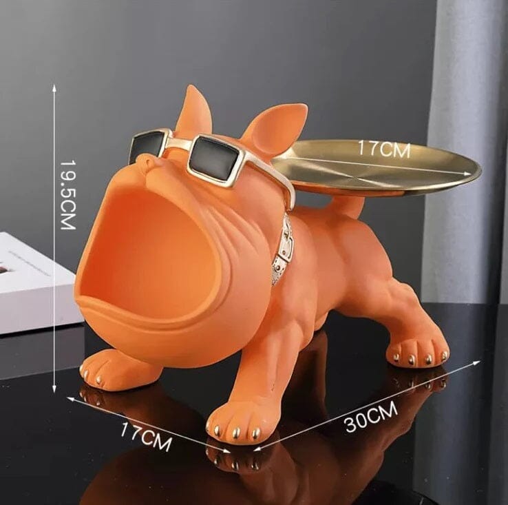 Escultura Aparador Bulldog Francês Decor Cool (Suporte Duplo) - Decors