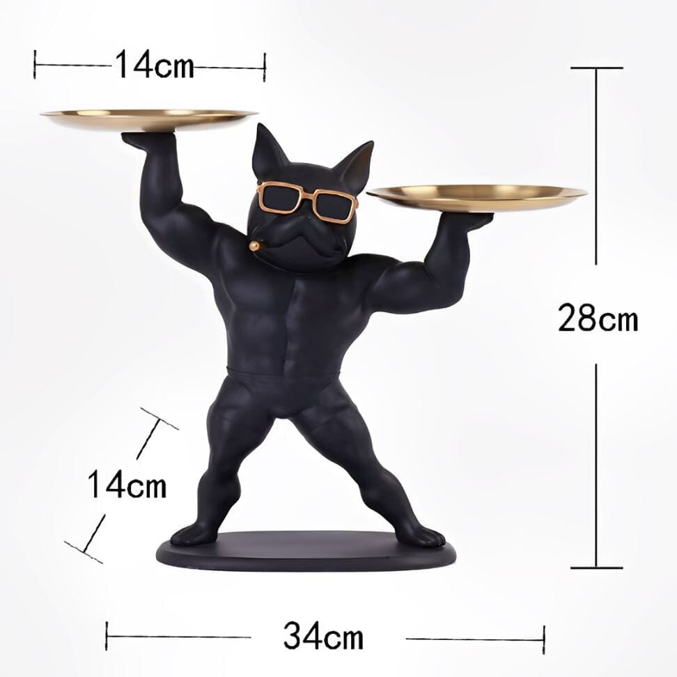Escultura Aparador Bulldog Maromba (Suporte Duplo)