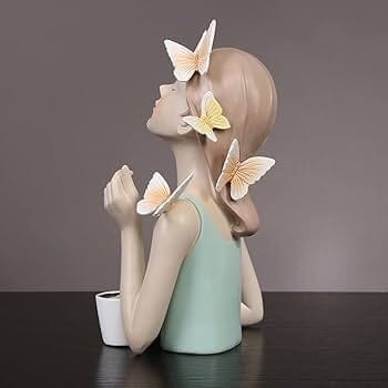 Escultura Bella Butterfly Café (27x20cm) - Decors