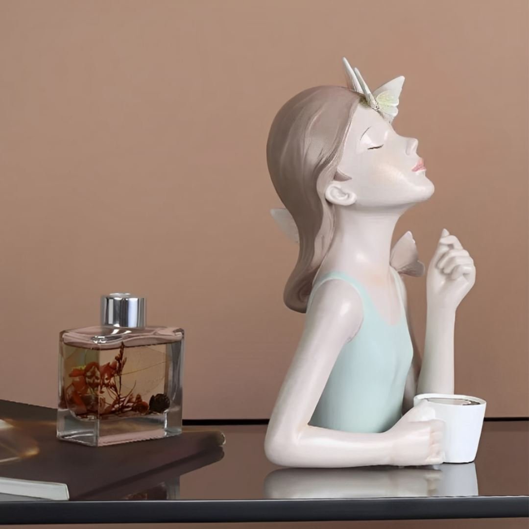 Escultura Bella Butterfly Café (27x20cm) - Decors