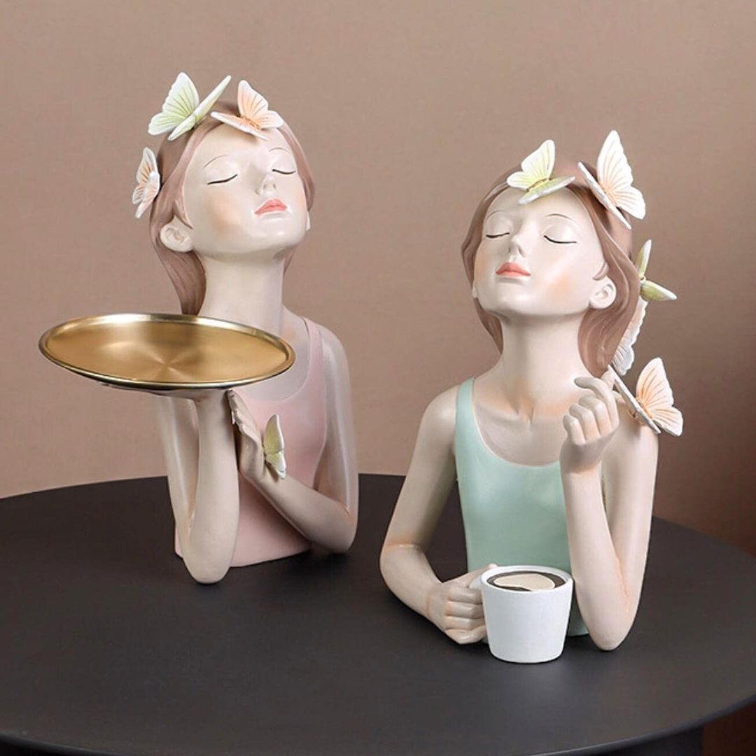 Escultura Bella Butterfly Café (27x20cm) - Decors