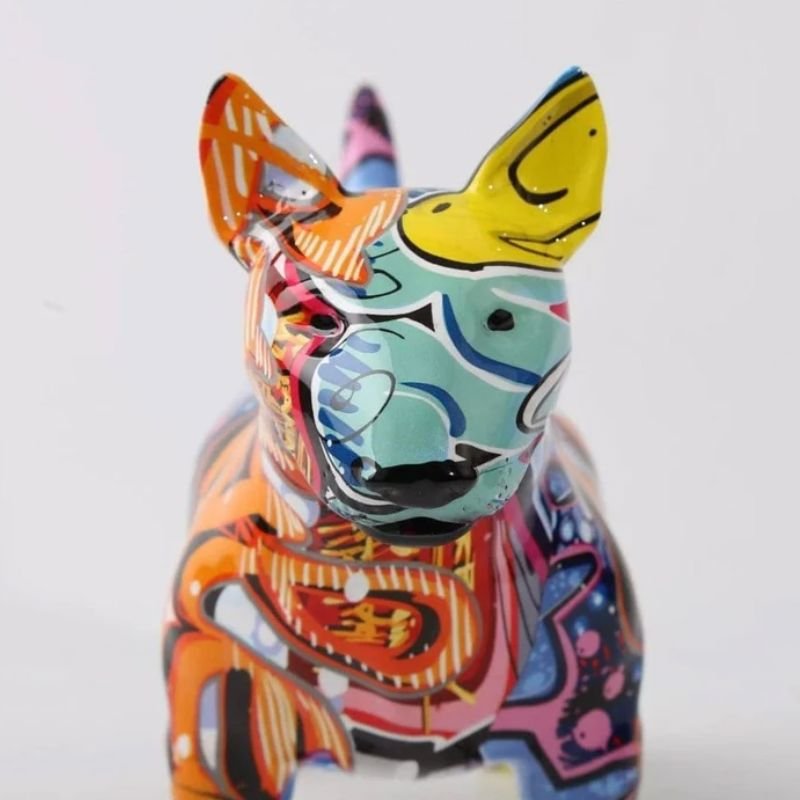 Escultura Bull Terrier Grafite Street & Colors - Decors