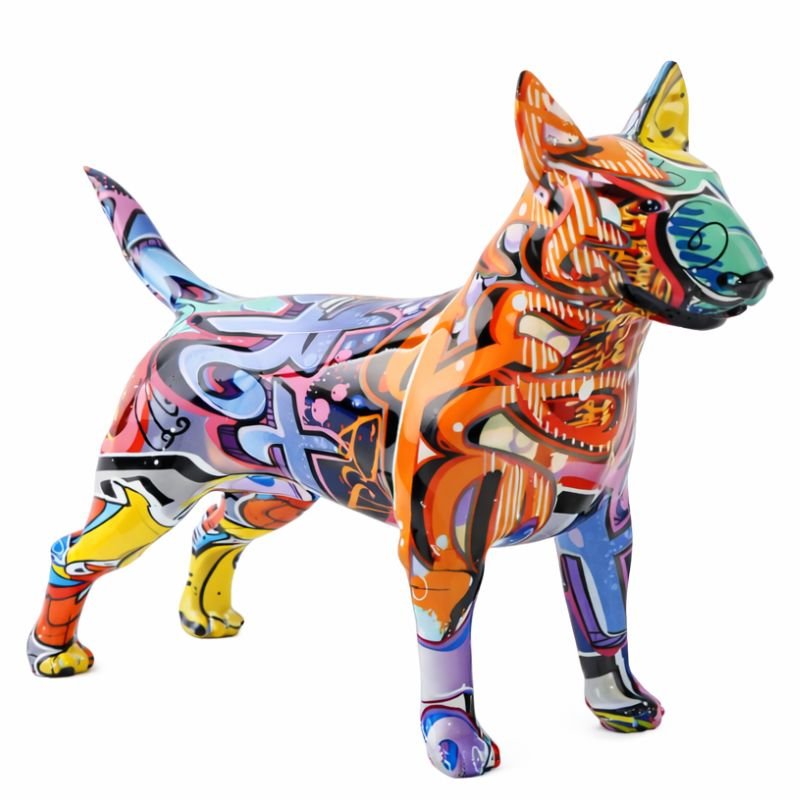 Escultura Bull Terrier Grafite Street & Colors - Decors