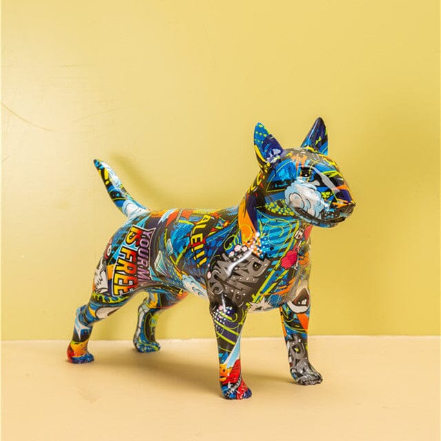 Escultura Bull Terrier Grafite Street & Colors - Decors