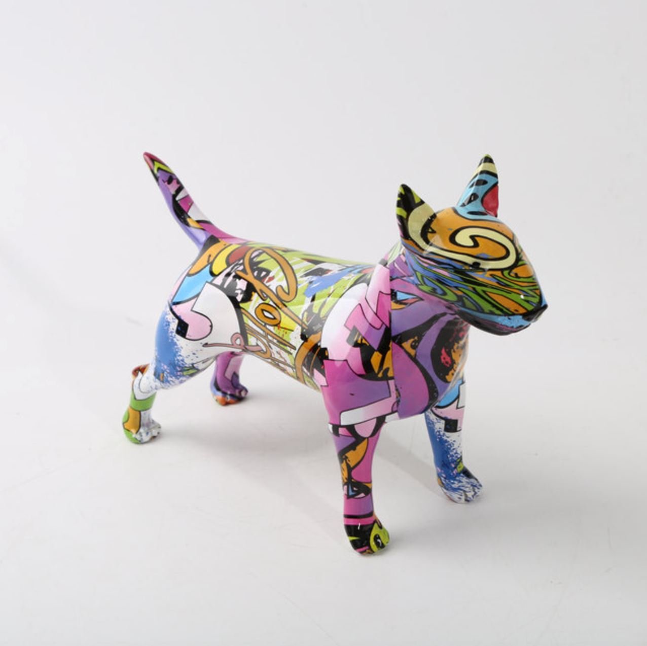 Escultura Bull Terrier Grafite Street & Colors - Decors