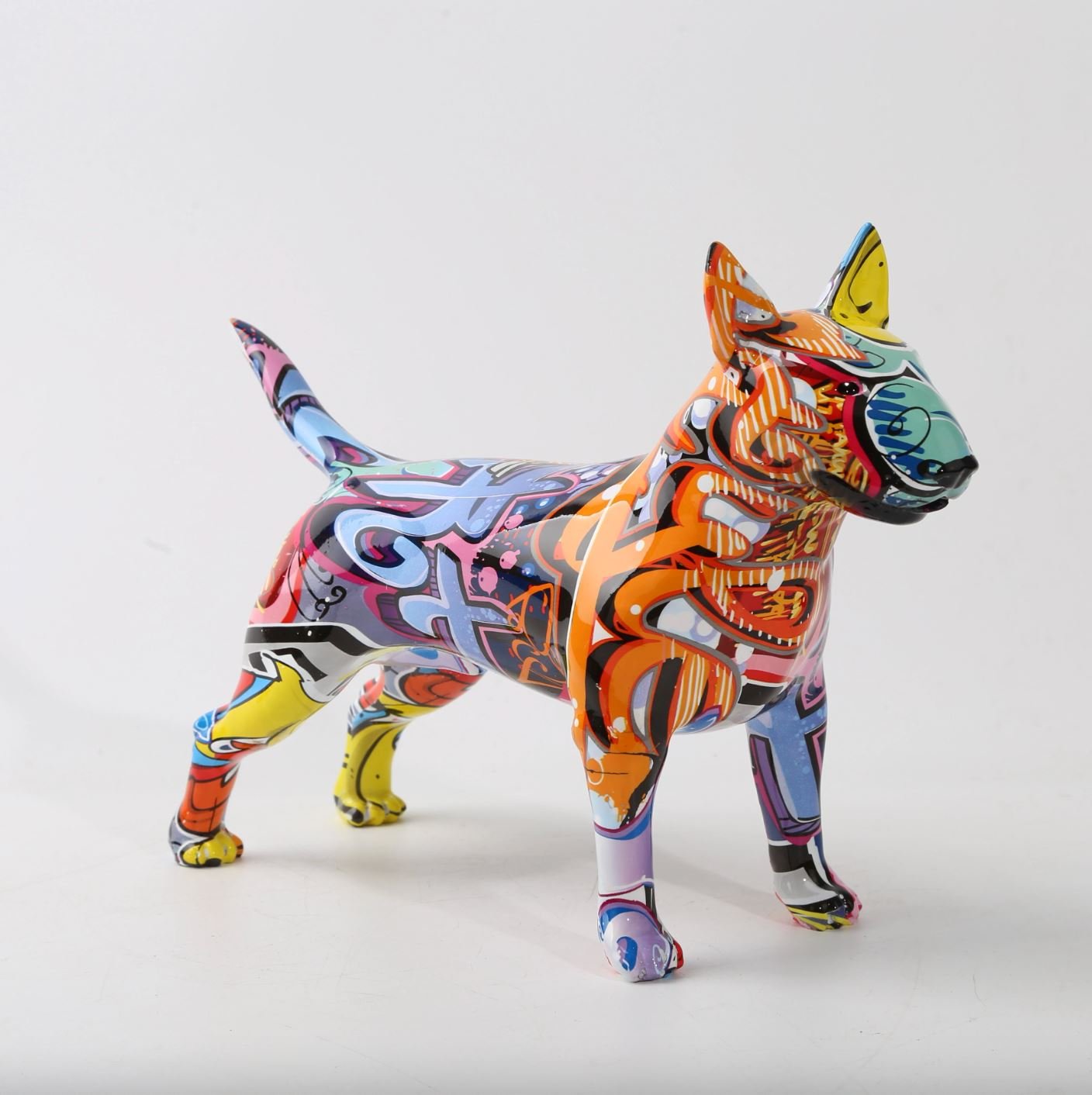 Escultura Bull Terrier Grafite Street & Colors - Decors