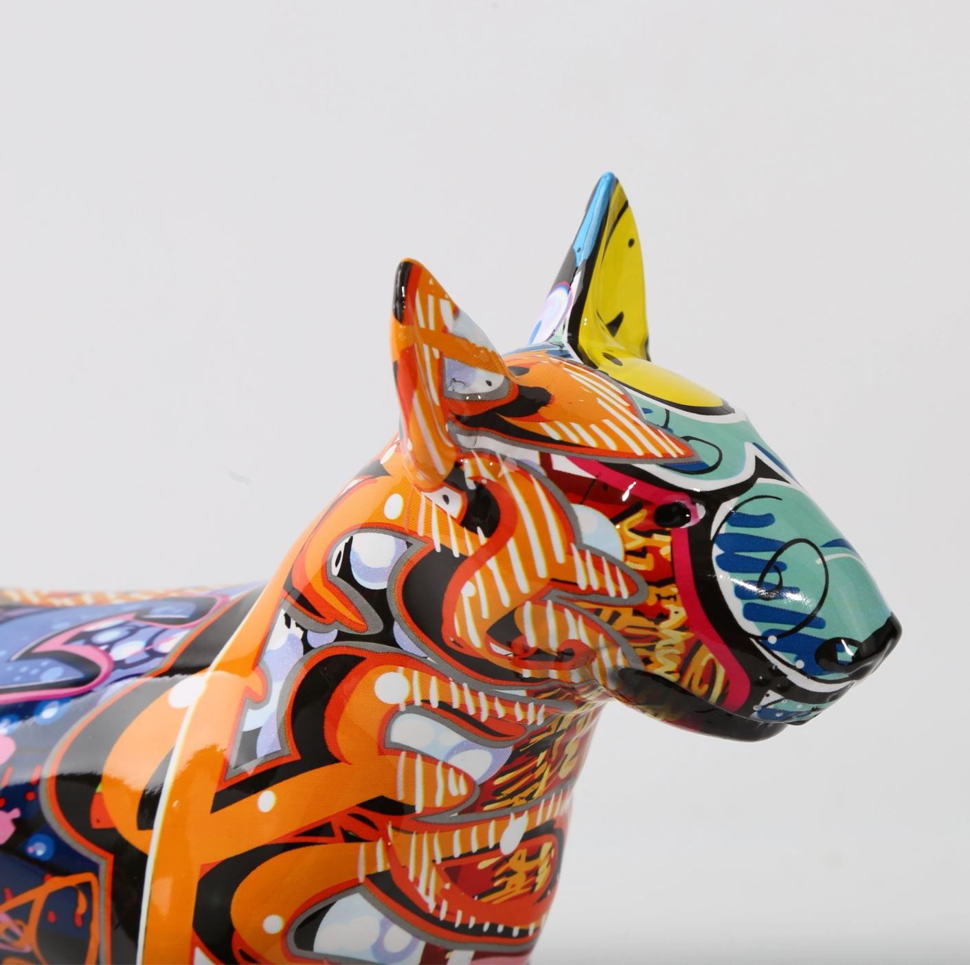 Escultura Bull Terrier Grafite Street & Colors - Decors